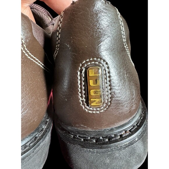 Lugz-Mens Gridlock Brown Leather Shoes MGDL-200 Sz 12 Lace Up - Picture 7 of 13